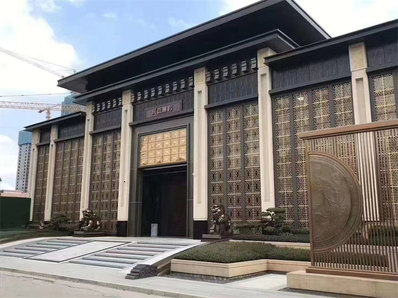 中式门楼屏风